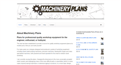 Desktop Screenshot of machineryplans.com